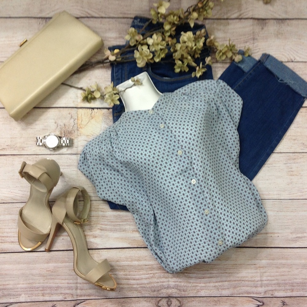 LOFT Diamond Detail Blouse